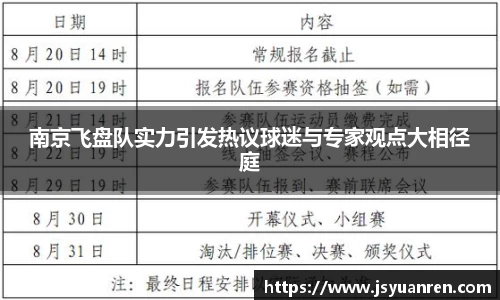 南京飞盘队实力引发热议球迷与专家观点大相径庭